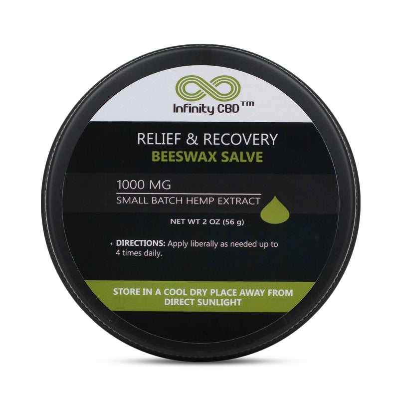Relief & Recovery CBD Beeswax Salve 2 oz - ShopInfinityCBD